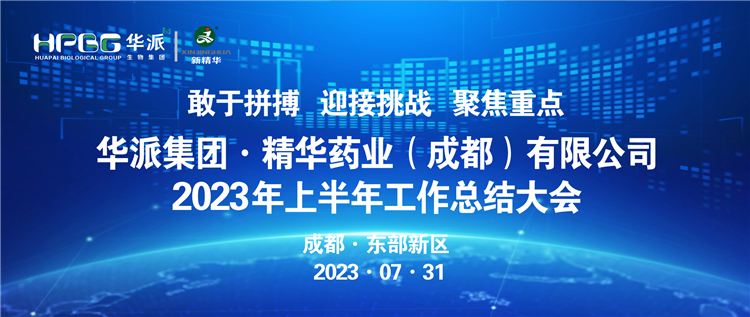 敢于拼搏 迎接挑战 聚焦沉点 | 华派集团股份&middot;mg冰球突破药业召开2023年上半年工作总结大会